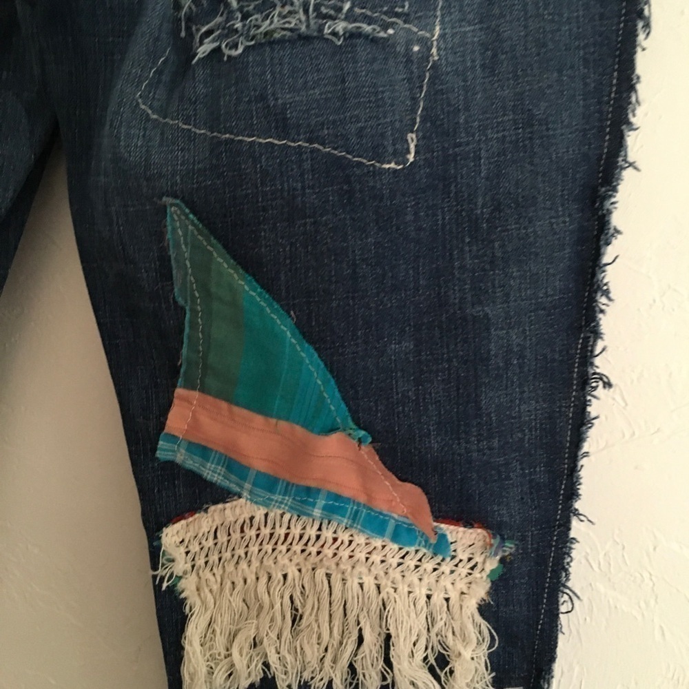 Denim Capri Cuffed Pants Size 10 - Picture 8 of 16